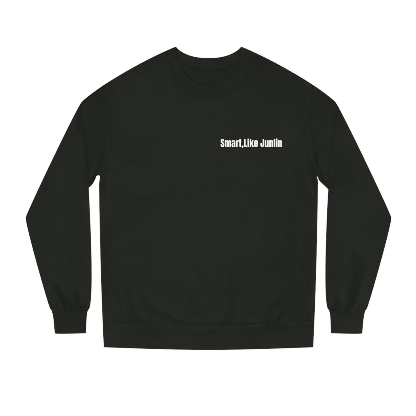 Smart Like Junlin Crew Neck Sweatshirt. Black