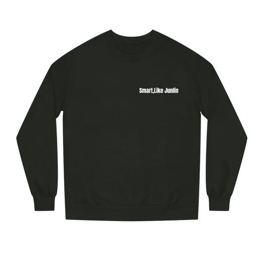 Smart Like Junlin Crew Neck Sweatshirt. Black