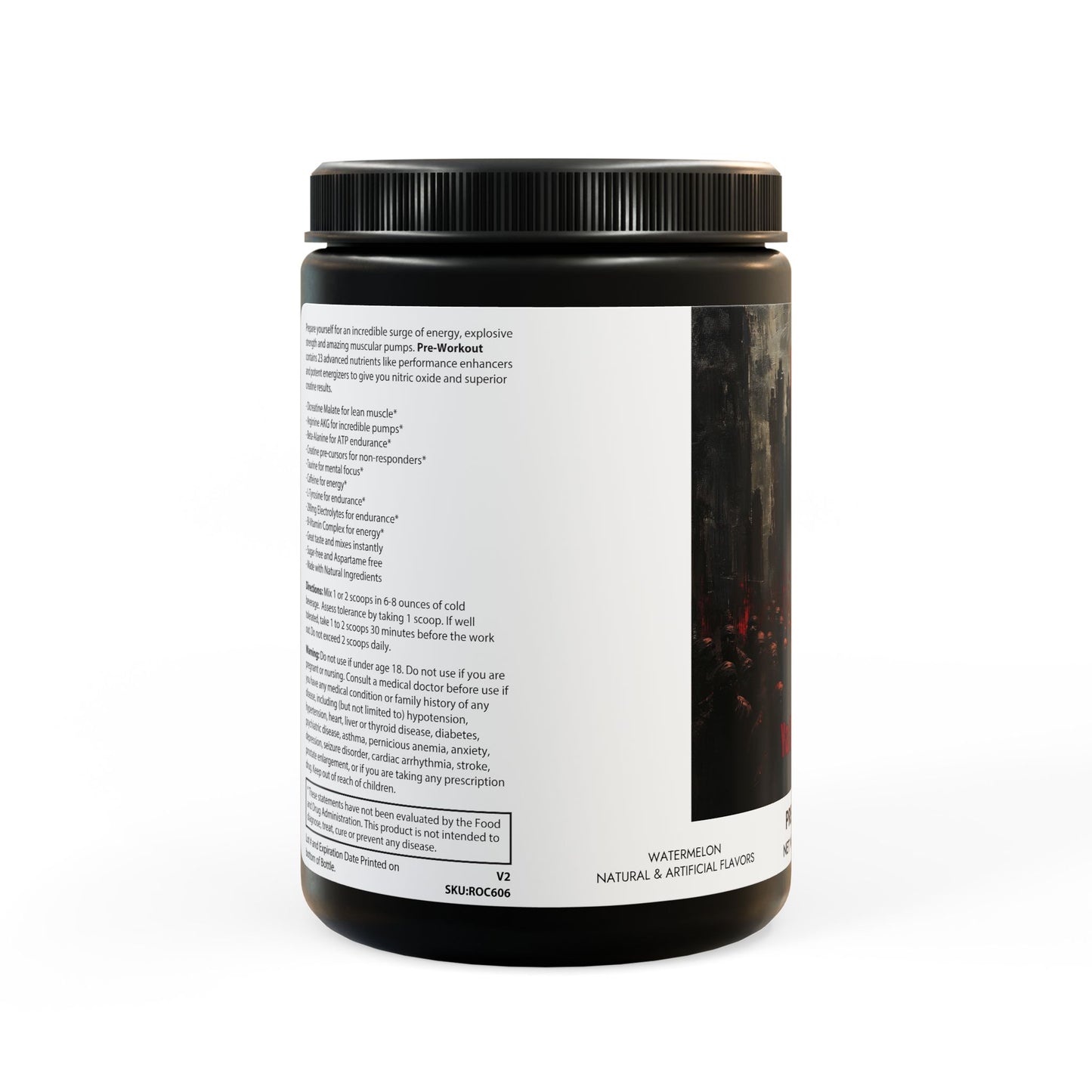 JUNLIN "YA DON KNOW" Pre-Workout Supplement, Watermelon (300g, 10.58oz)