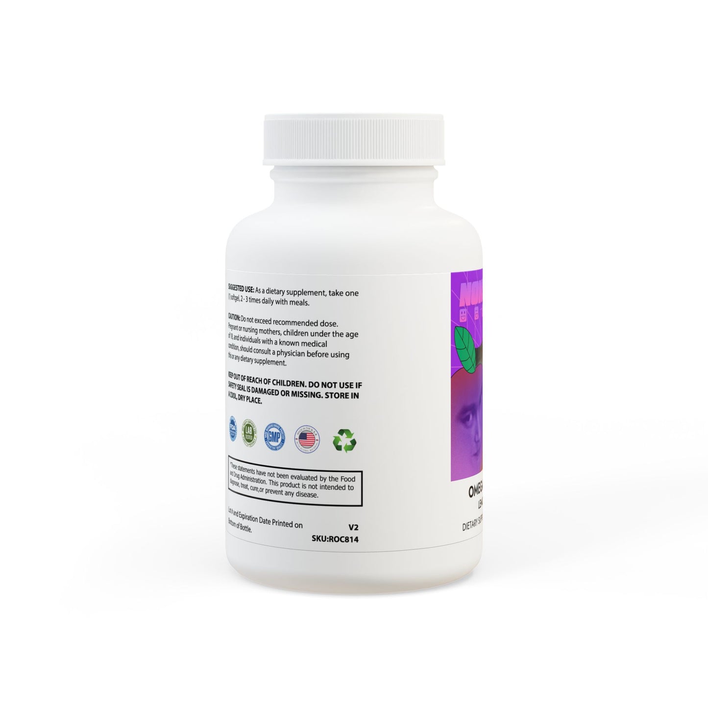 JUNLIN Omega 3 Fish Oil Supplement (60 Softgels)